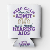 Audioloog Audiologie Funding wil hulp bij horen Blikjeskoeler (Achterkant)