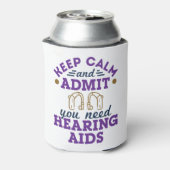 Audioloog Audiologie Funding wil hulp bij horen Blikjeskoeler (Blikje Achterkant)