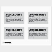 Audioloog betekent grappige Sticker (Vel)