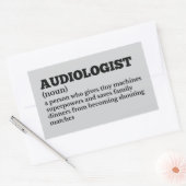 Audioloog betekent grappige Sticker (Envelop)