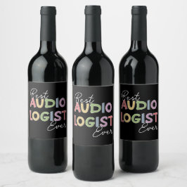 Audioloog Doctor in de Audiologie Afstuderen Gifts Wijn Etiket