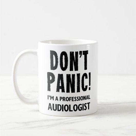 Audioloog Funny Coffee Mok Gift Idee (Links)