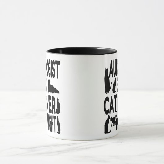 Audioloog houdt van katten mok (Midden)