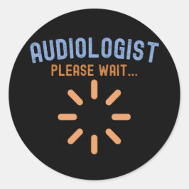 Audioloog in Opleiding, Audioloog Citaten Ronde Sticker