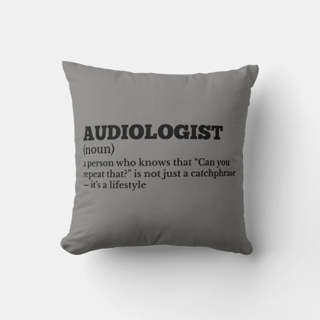 Audioloog Job Definition Pillow Kussen (Voorkant)