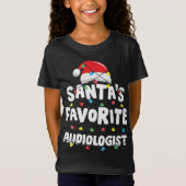 Audioloog Kerstman's favoriete grappige cadeau T-shirt (Voorkant)