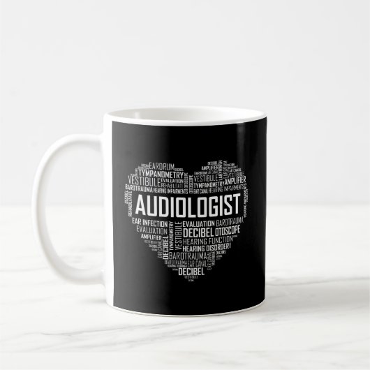 Audioloog Liefde Audiologie Horen Maand BHSM Afstu Koffiemok (Links)