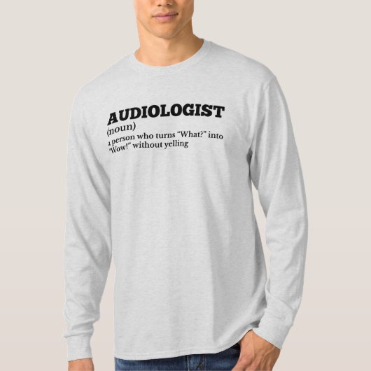 Audioloog - Witty Job Definition T-shirt (Voorkant)