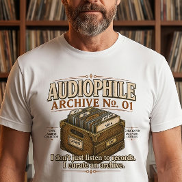 Audiophile Archief No. 01 Vinyl T-shirt