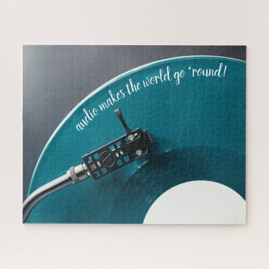 Audiophile Vinyl Album Lover Platenspeler Legpuzzel (Horizontaal)