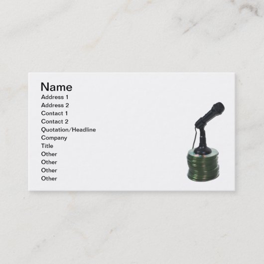 Audioschijven Visitekaartje (Voorkant)