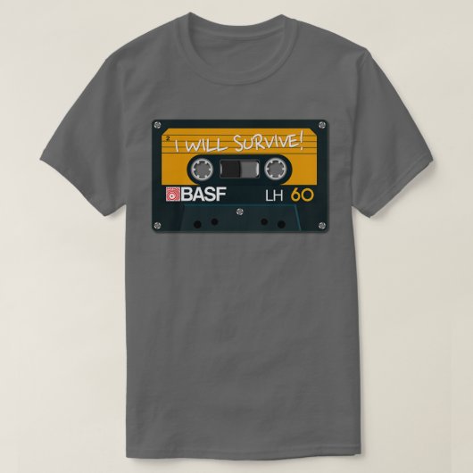 audiotape BASF I zal overleven T-shirt (Design voorkant)