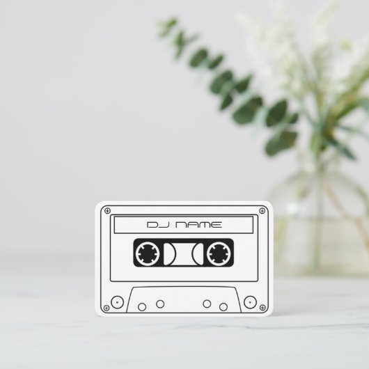 Audiotape Cassette DJ Visitekaartje (Staand voorkant)