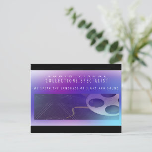 Audiovisuele en multimedia Collecties specialist Briefkaart