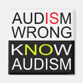 Audisme is verkeerd. magneet (Voorkant)