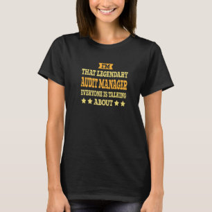 Audit Manager Job Title Employee Funny Worker Audi T-shirt