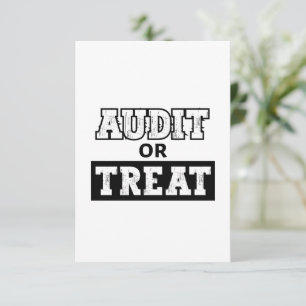 Audit of Treat - Funny Accountant Halloween Bedankkaart