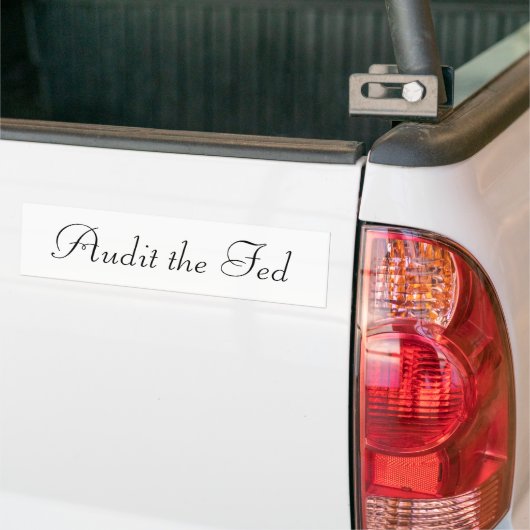 Audit van de Fed Bumpersticker (Op Truck)