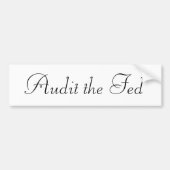 Audit van de Fed Bumpersticker (Voorkant)