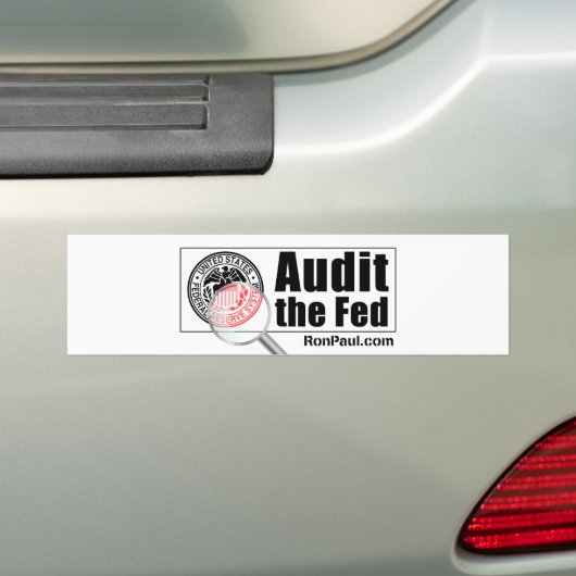Audit van de Fed-Bumpersticker Bumpersticker (Op auto)