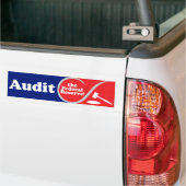Audit van de FED-Bumpersticker Bumpersticker (Op Truck)