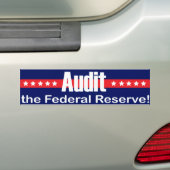 Audit van de FED-Bumpersticker Bumpersticker (Op auto)