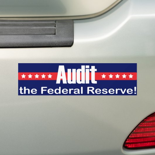 Audit van de FED-Bumpersticker Bumpersticker (Op auto)