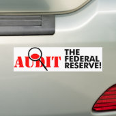 Audit van de FED-Bumpersticker Bumpersticker (Op auto)