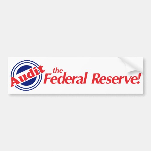 Audit van de FED-Bumpersticker Bumpersticker (Voorkant)
