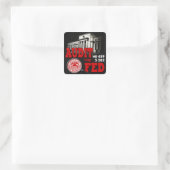 Audit van de Fed-Sticker Vierkante Sticker (Tas)