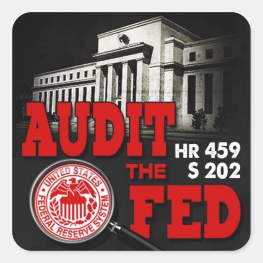 Audit van de Fed-Sticker Vierkante Sticker (Voorkant)