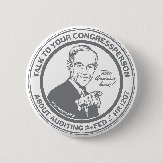 Audit van de Federal Reserve Button (Voorkant)