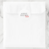 Audit van de fraude ronde sticker (Tas)