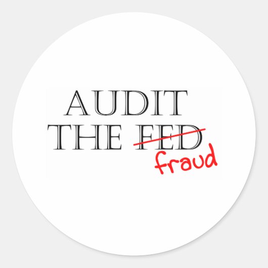 Audit van de fraude ronde sticker (Voorkant)