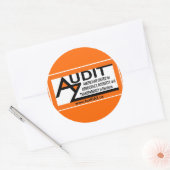 AuditAZ 3" Sticker Ronde (Envelop)