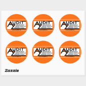 AuditAZ 3" Sticker Ronde (Vel)