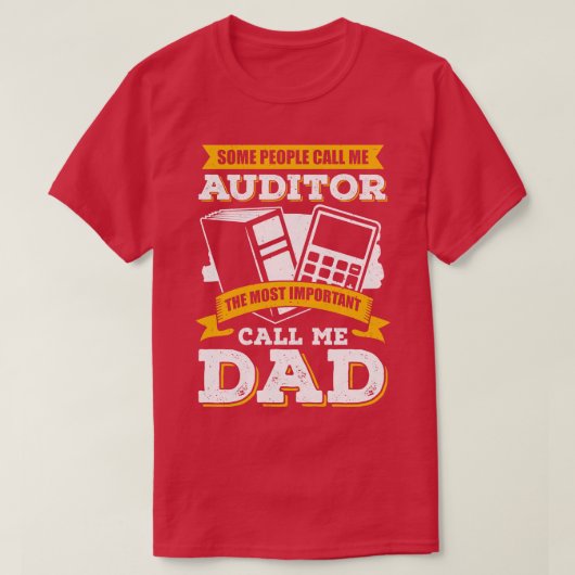 Auditboekhouding CPA Auditor Pap Vader Gift T-shirt (Design voorkant)