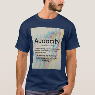 Auditie met de rommelige nieuwigheidstift t-shirt