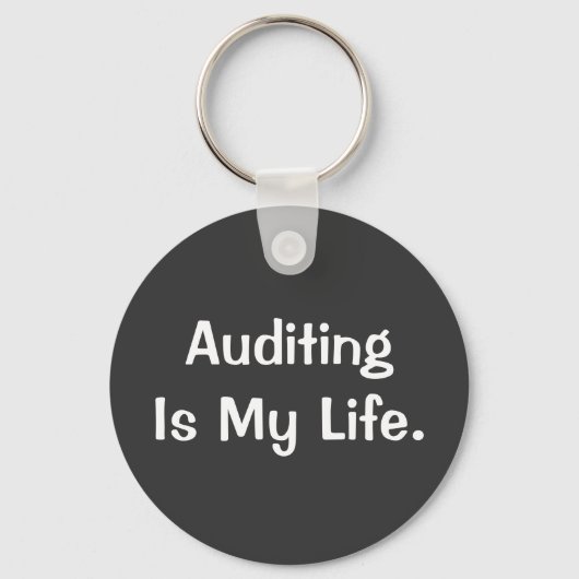 Auditing is de grove offerte van mijn Life-account Sleutelhanger (Voorkant)