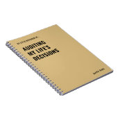 Auditing Mijn Leven Beslissingen Auditor Notitiebo Notitieboek (Rechterzijde)