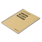 Auditing Mijn Leven Beslissingen Auditor Notitiebo Notitieboek (Linkerzijde)