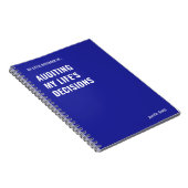 Auditing Mijn Leven Beslissingen Auditor Notitiebo Notitieboek (Rechterzijde)