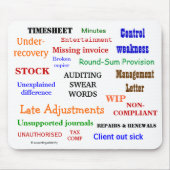 Auditing Swear Words Annoying Funny Auditor Gift Muismat (Voorkant)