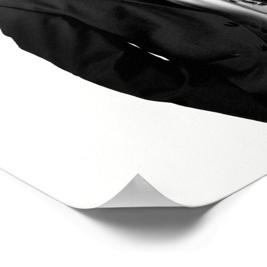 Auditivo blancoynegro poster (Hoek)