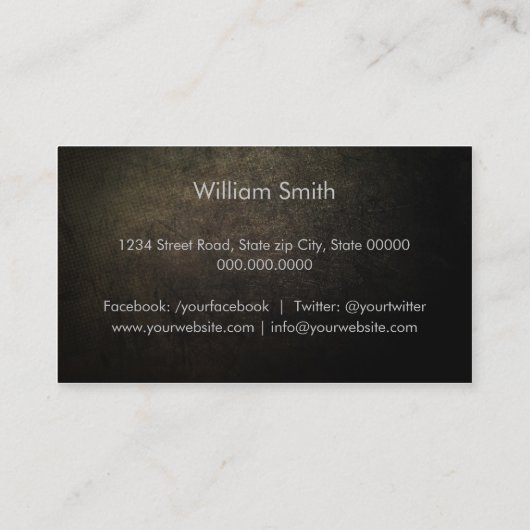 Auditor Business Card Visitekaartje (Achterkant)