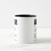 Auditor definitie grappige baan mok (Midden)