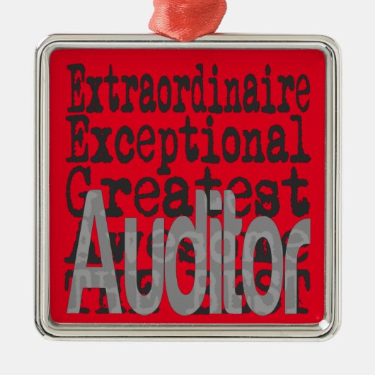 Auditor Extraordinaire Metalen Ornament (Voorkant)