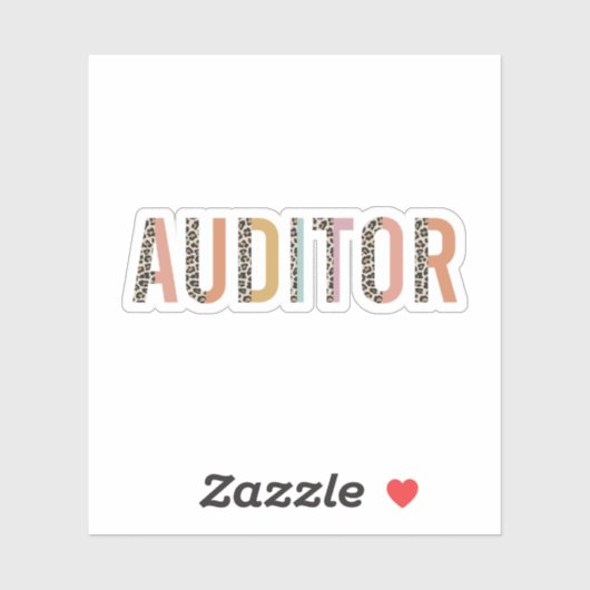 Auditor, Gift voor Auditor Sticker (Vel)