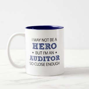 Auditor Humor nieuwheid Tweekleurige Koffiemok