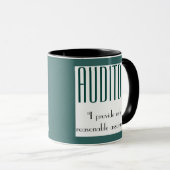 "Auditor: Ik geef alleen redelijke zekerheid" Mok (Voorkant rechts)